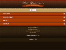 Tablet Screenshot of lambertis.com